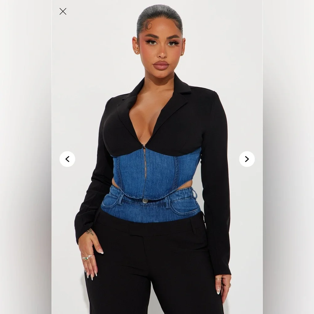 Stylish Black and Blue denim - Picture 3 of 4